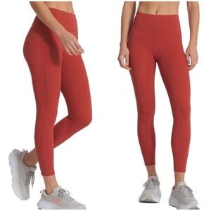 Vuori High-Rise Red Rust Leggings